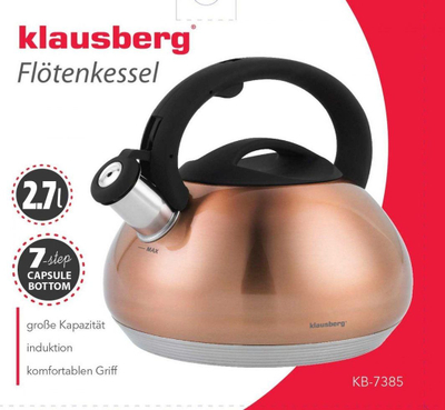 Çajnik Klausberg KB-7385, 2,7 l, bakër
