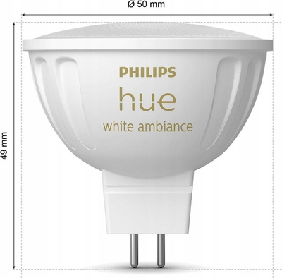 Llambë e zgjuar Philips Hue 8719514491649, LED, 16 milion ngjyra, Bluetooth