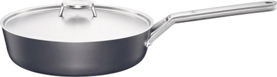 Tigan sauté me kapak Fiskars Taiten, 26 cm, për të gjitha sobat, i zi
