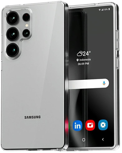 Футрола за телефон Mercury Jelly Clear Samsung Galaxy S25 Ultra, силикон, проѕирна