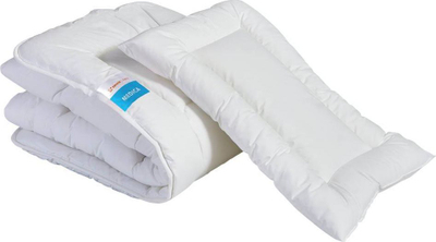 Set batanije dhe jastëku për fëmijë Medica, 100x135 cm, 40x60 cm, i bardhë