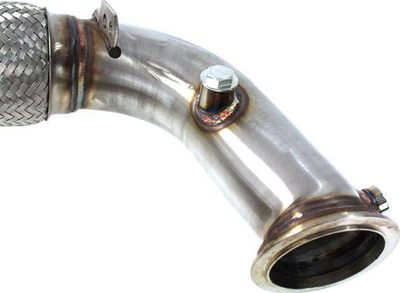 Downpipe TurboWorks për BMW F10 M5 F12 F13 M6, çelik inox, V-BAND