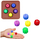 Set zare Gonggi Hacele Squid Game, 5 copë, me bazë plastike, shumëngjyrshme