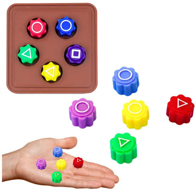 Set zare Gonggi Hacele Squid Game, 5 copë, me bazë plastike, shumëngjyrshme