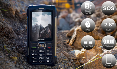 Telefoni Evolveo StrongPhone G9, 2.8", 3G, i zi