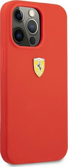 Kapak telefoni Ferrari Hardcase për iPhone 13 Pro Max, silikon, i kuq