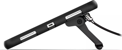 Kapak tableti Compulocks për iPad 10.9\" 10th Gen me kickstand sigurie, bumper gome, me këmbë mbajtëse, i zi