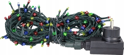 Drita për pemë Krishtlindje Rum-Lux LZ-ECOLED-200, 200 LED, IP44, kabllo jeshile