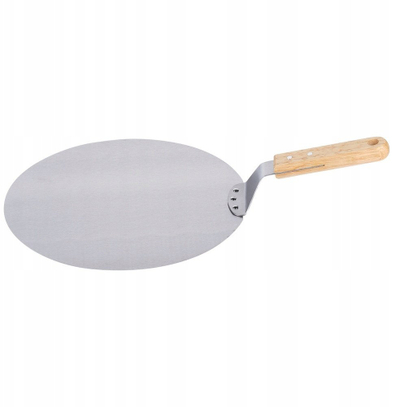 Pala për picë Vilde Pizza Peel Steel, çelik inoks, me dorezë dru, 48.5x30.5 cm