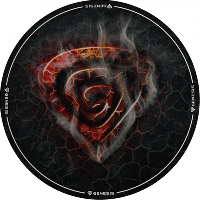 Tapet mbrojtës për karrige Genesis Tellur 400 Round Lava, 100cm, rrethor, shumëngjyrësh