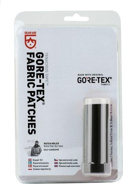 Set riparimi Gore-Tex Patches Repair Kit, 2 copë, vetëngjitëse, transparente