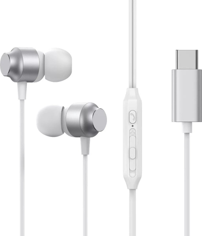 Слушалки во уво Џојрум JR EC06, USB C, со микрофон, сребрена