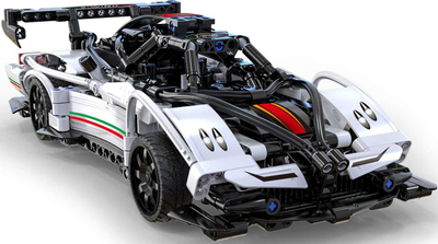 Set ndërtimi CaDA Z-Wind Super Car, 457 pjesë, makinë me telekomandë, e bardhë