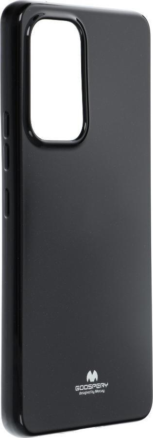 Kapak telefoni Mercury Jelly Case për Samsung Galaxy A53 5G A536, TPU, me shkëlqim, i zi