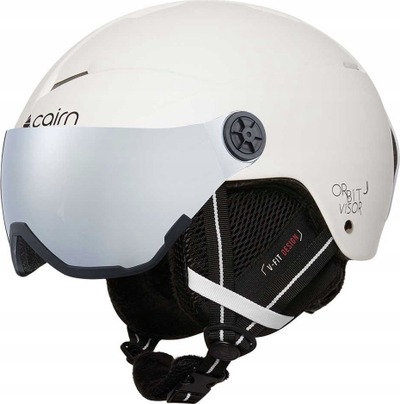 Helmetë bore Cairn Orbit Visor për kalamaj, 54 56 cm, e bardhë