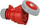 Prizë portative Turbo Twist, 16A 5P, 400V IP67, e kuqe