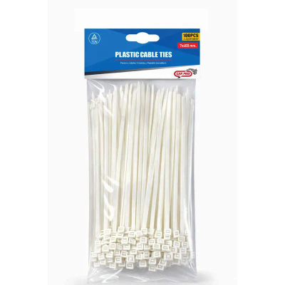 Lidhese Plastike 400x7.0mm Bardha