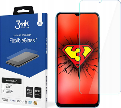 Mbrotës ekrani 3MK FlexibleGlass për Infinix Smart 6, xham hibrid, i tejdukshëm