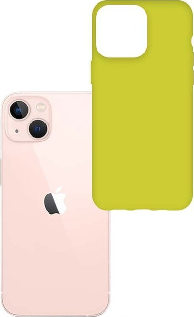 Kapak telefoni 3MK Matt Case për iPhone 14, TPU, mat, lime
