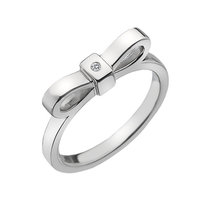 Unazë Hot Diamonds Ribbon DR196, 53 mm