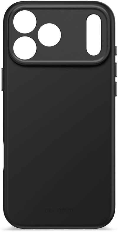 Kapak telefoni Decoded Silicone Backcover për iPhone 17 Pro Max, me MagSafe, Phantom Black