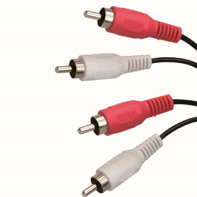 Kabllo audio RCA 2x mashkull me 2x mashkull, 5m, e zezë