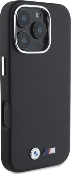 Mbrojtëse telefoni BMW M Series BMHCP16L2PMWK, për iPhone 16 Pro 6.3", metal me MagSafe, e zezë