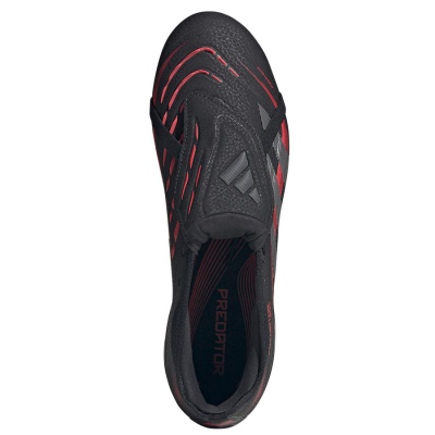 Këpucë futbolli Adidas Predator Pro, për fusha të forta, me gjuhë që paloset, të zeza