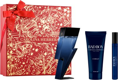 Set dhuratë parfumi Carolina Herrera Bad Boy Cobalt Eau de Parfum për meshkuj
