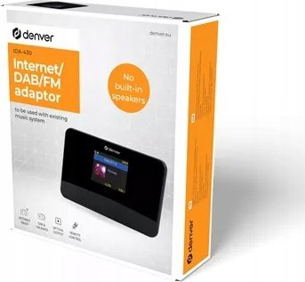 Adapter radioje Denver IDA-430, internet DAB FM, ekran 2.8", i zi