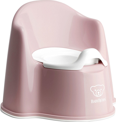 Када за деца BabyBjörn Potty Chair, ергономска, пластична, светло розова бела