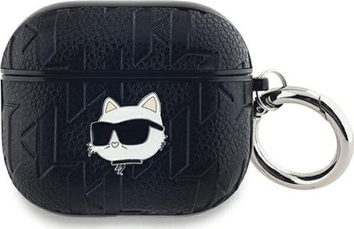 Mbulesë kufjesh Karl Lagerfeld Monogram Choupette Head, për AirPods 3, e zezë