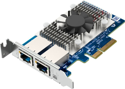 Мрежна картичка QNAP QXG-10G2T, 2x10GbE, PCI Express, внатрешна