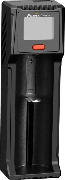 USB полнач Fenix ARE-X1 V2, за батерии 10440 14500 16340 18650 21700 26650, црн