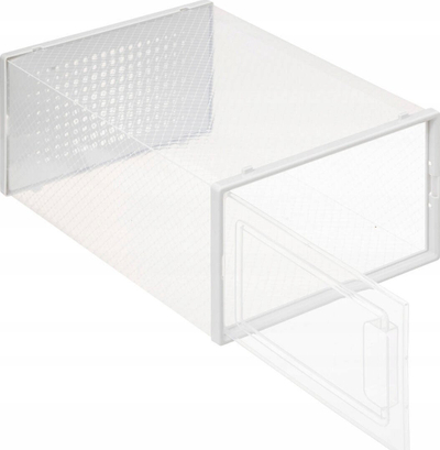 Kuti për këpucë 5five Stak M, plastike, transparente