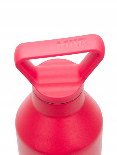 Shishe uji Miir Narrow Mouth, 23oz, çelik inox i izoluar, e kuqe