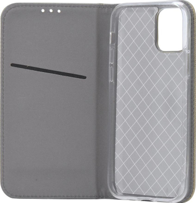 Këllëf libri Smart Case për Samsung A72, me magnet, xhep kartash, ngjyrë gold