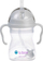 Gotë me pipë B.Box Sippy Straw Cup, për fëmijë, pa BPA, gri