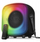 Kuti zanore portative Sven PS-555, 65W, Bluetooth me mikrofon karaoke, e zezë me drita RGB