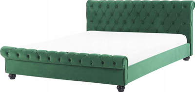 Krevati ujor Beliani Avallon Velvet, 160 x 200 cm, king size, jeshil smerald