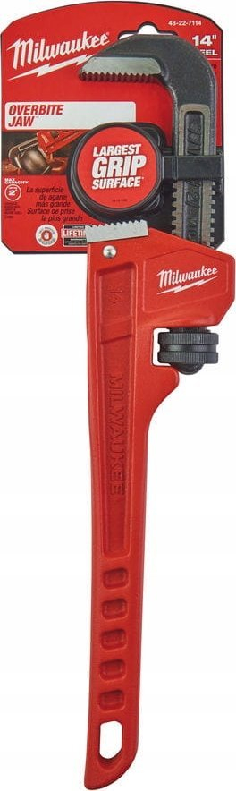 Çelës tubash Milwaukee 48-22-7114, 14", çelik, i kuq