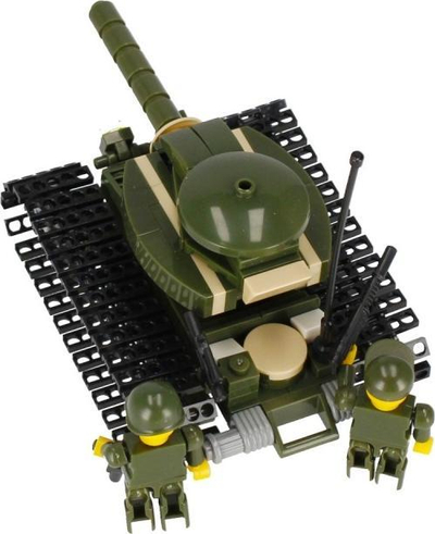 Klodina ndërtuese Alleblox Military Force AB3032, 188 pjesë, 3 në 1, jeshile ushtarake