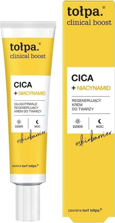 Krem fytyre Tołpa Cica + Niacinamide, rigjenerues për gjatë, 40 ml