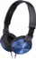 Kufje Sony MDR ZX310L, me kabllo, dizajn i palosshëm, blu