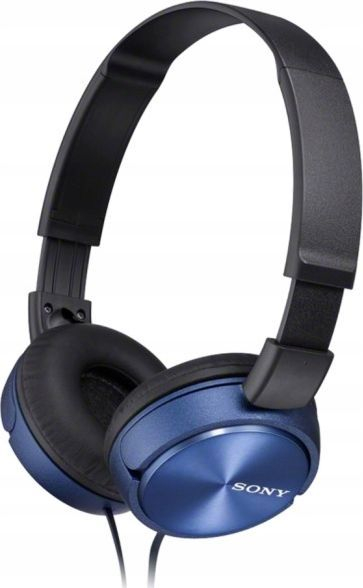 Kufje Sony MDR ZX310L, me kabllo, dizajn i palosshëm, blu