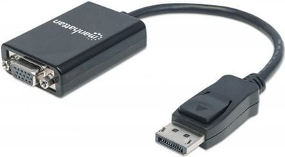 Kabllo për me bo DisplayPort në VGA, 1080p, 15cm, e zezë