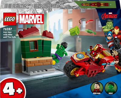 Set lodrash Marvel Iron Man me motor dhe Hulk, figura aksioni, shumëngjyrësh