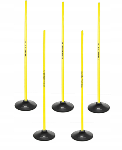 Set shkopinj slalom Yakima 100872, 100cm, për pengesa trajnimi, i verdhë