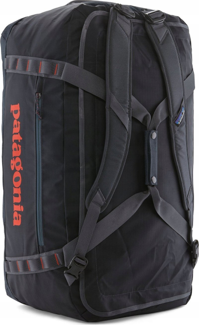Çantë duffel Patagonia Black Hole 70L, që s’e merr uji, me rripa shpine, e zezë