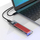 Kuti e jashtme SSD Orico TCM2 C3, M.2 NVMe, USB C 10Gb/s, e kuqe transparente